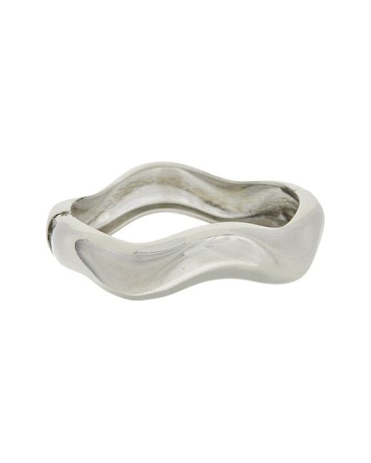 Juvell White 18K Plated Bangle Bracelet