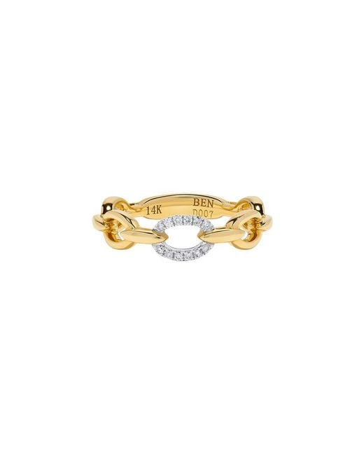 H.J. Namdar White 14K Two-Tone 0.07 Ct. Tw. Diamond Stackable Ring