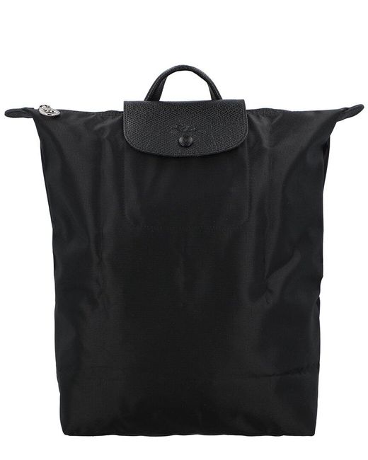 Longchamp Black Le Pliage One Medium Backpack