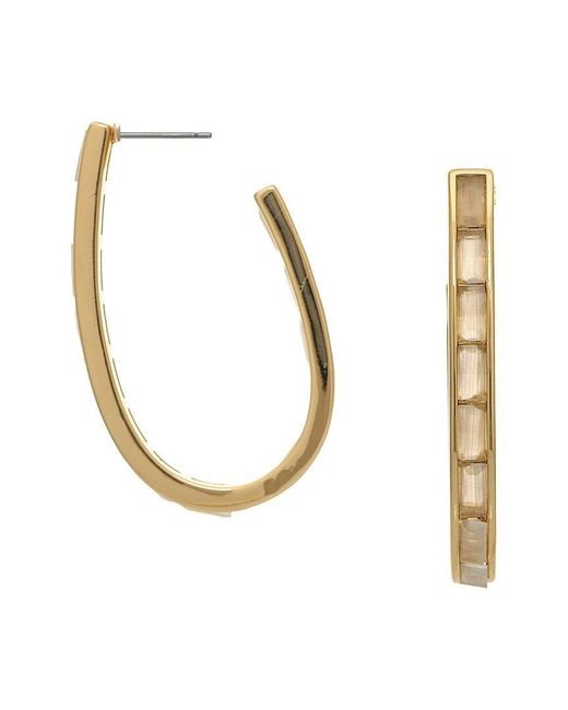 Rivka Friedman Metallic 18K Hoop Earrings