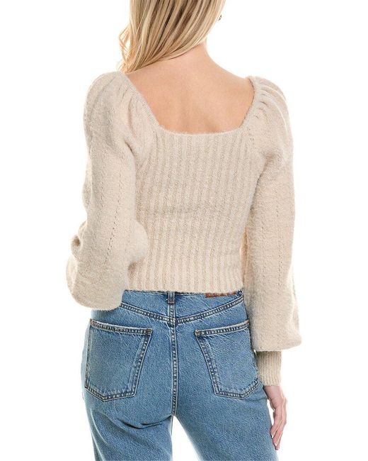 Free People Blue Katie Pullover