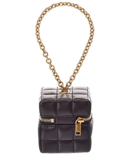 Saint Laurent Black Cassandre Mini Leather Coin Purse