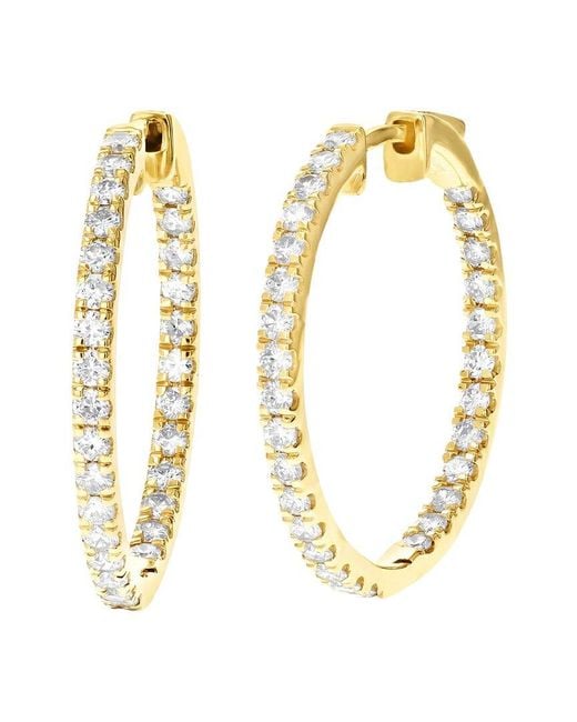 Amairah Metallic 1.00 Ct. Tw. Lab-Grown Diamond Hoops