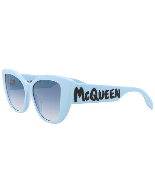 Alexander McQueen Blue Am0347S 54Mm Sunglasses