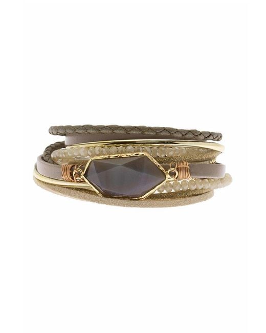 Saachi Multicolor Endless Dream Double Wrap Bracelet