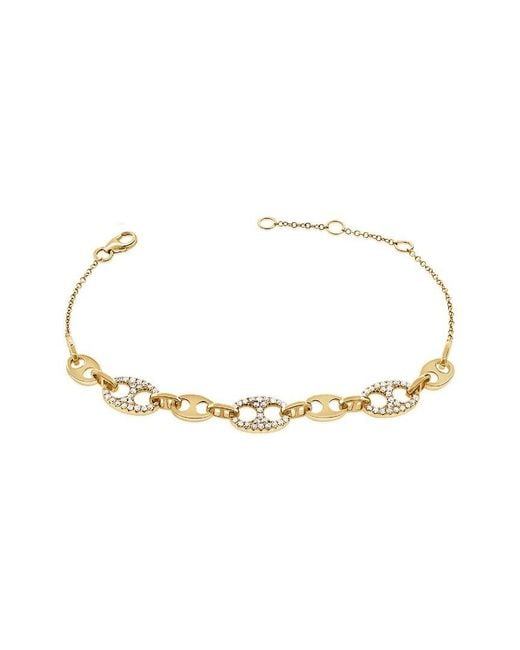 Sabrina Designs Metallic 14k 0.38 Ct. Tw. Diamond Link Bracelet