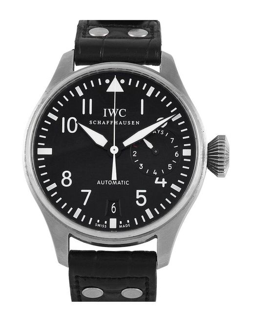 Iwc Black Big Pilot'S Watch (Authentic Pre-Owned) for men