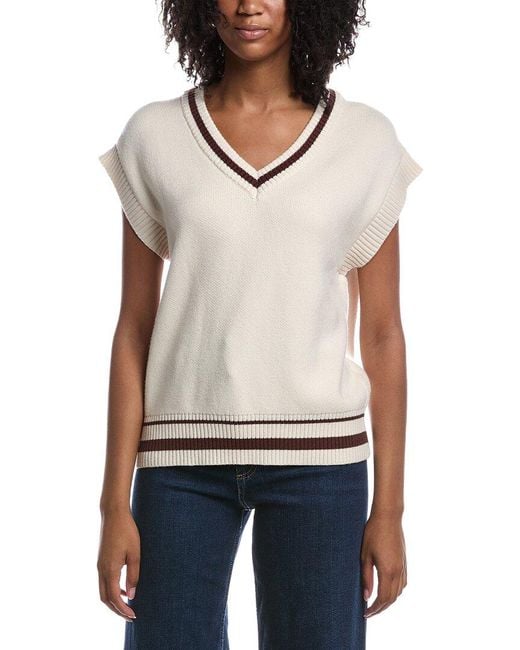 Z Supply White Fletcher Sweater Vest