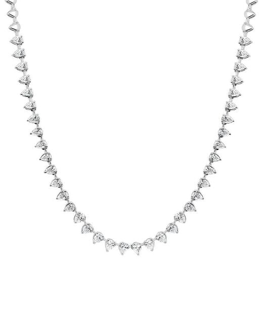 Sabrina Designs Metallic 14K 2.90 Ct. Tw. Diamond Layered Tennis Necklace
