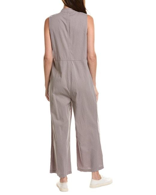 XCVI Gray Tawnie Linen-Blend Jumpsuit