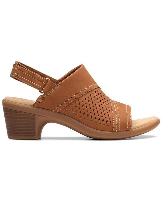 Clarks Brown Emily2 Mist Leather Pump
