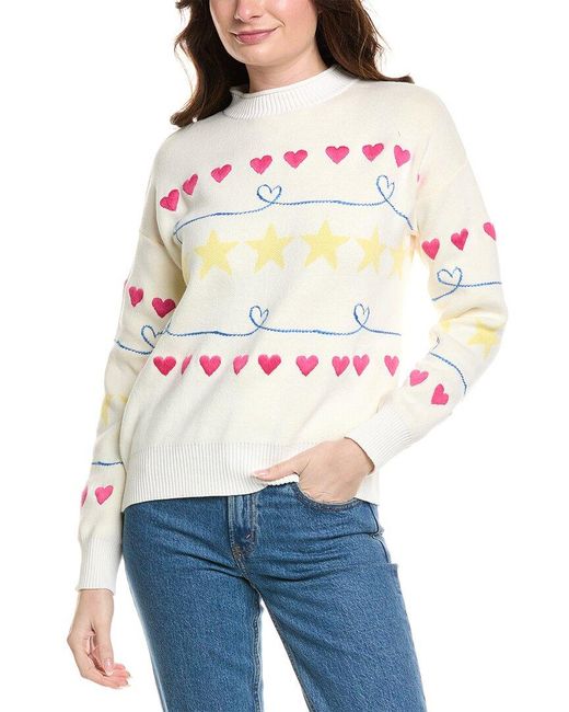 Fate White Embroidered Sweatshirt