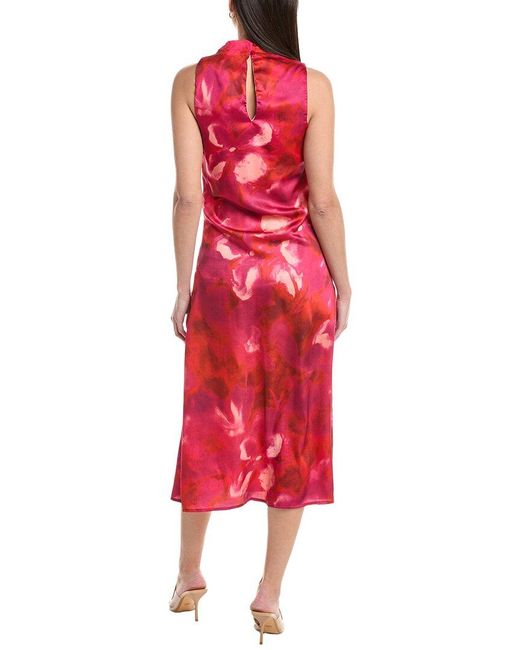To My Lovers Red Printed Maxi Dress