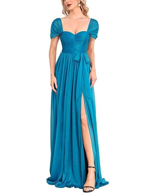 Vincent Blue Maxi Dress