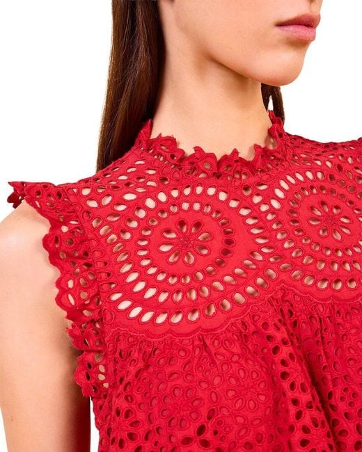 Ulla Johnson Red Thea Mini Dress