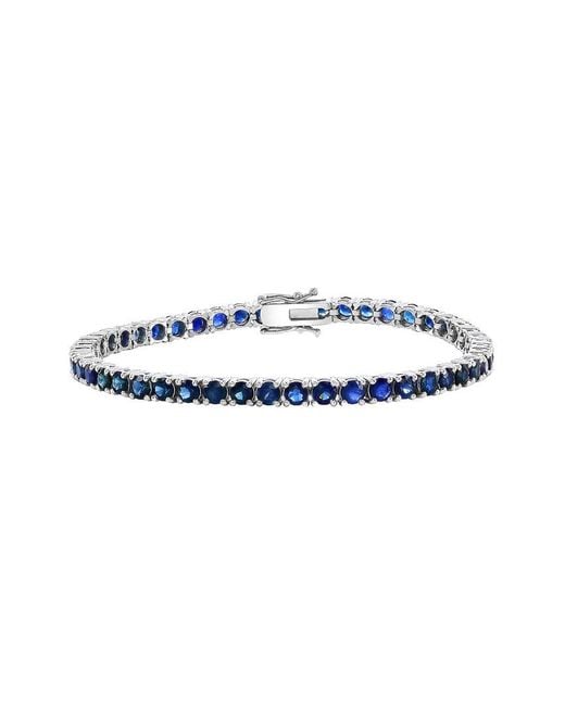 Jewels by Viomo Blue 14K 16.91 Ct. Tw. Sapphire Tennis Bracelet