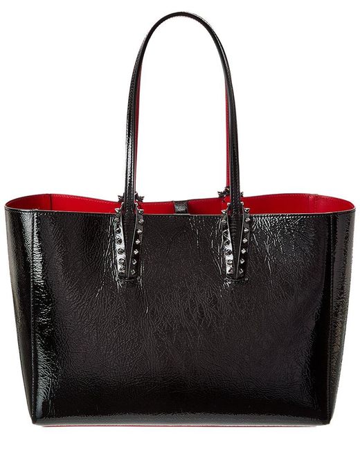 Christian Louboutin Black Cabata Small Patent Tote