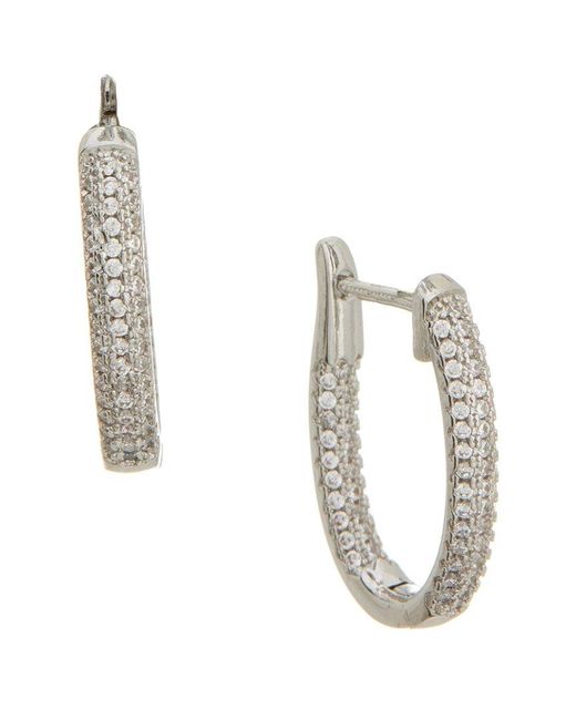 Rebecca Minkoff White 14K Plated Cz Earring Set