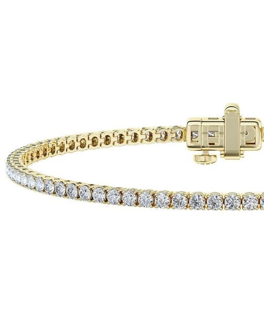 Lab Grown Diamonds White 14K 3.00 Ct. Tw. Lab-Grown Diamond Tennis Bracelet
