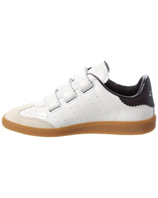 Isabel Marant White Beth Leather Sneaker