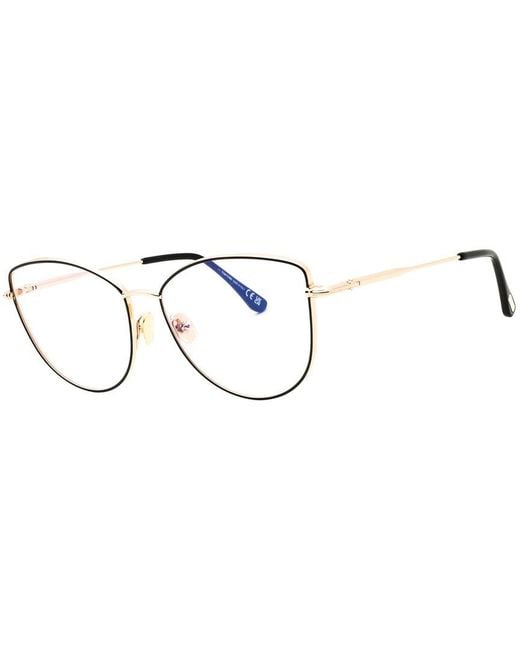 Tom Ford White 55Mm Optical Frames