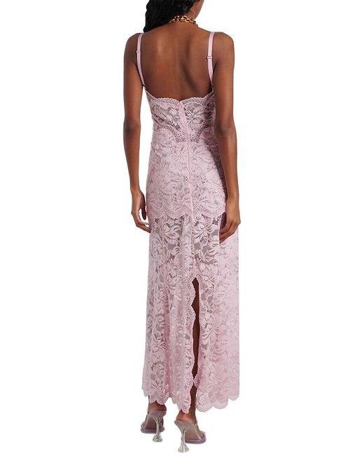 Linda Charm Pink Midi Dress