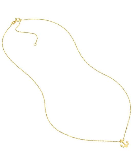 HAWLEY ST Metallic 14K Nautical Necklace
