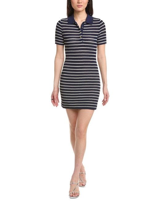 Rag & Bone Blue Viola Stripe Mini Dress
