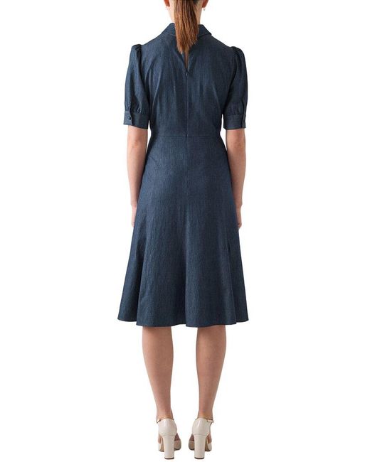 L.K.Bennett Blue Esme Dress