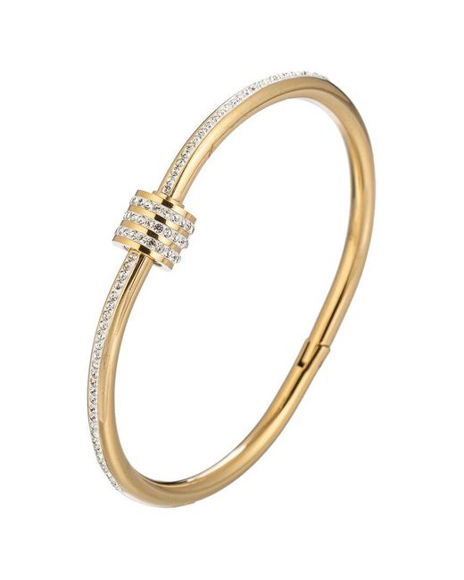 Eye Candy LA Metallic The Luxe Collection Titanium Cz Sophie Cuff Bracelet