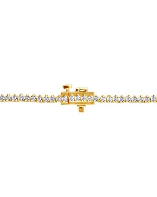 Lab Grown Diamonds Metallic Plated 3.00 Ct. Tw. Lab-Grown Diamond Riviera Necklace