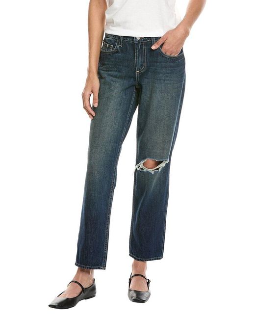 L'Agence Blue Nevia Low-Rise Slouch Straight Jean