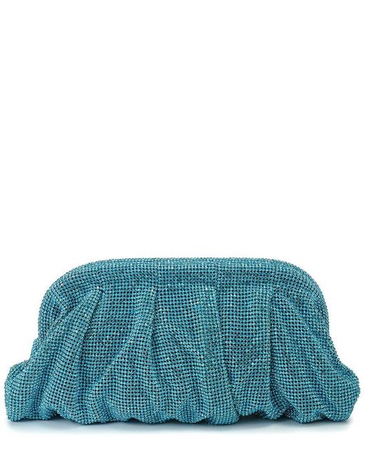 Tiffany & Fred Paris Blue Crystal-Embellished Evening Clutch