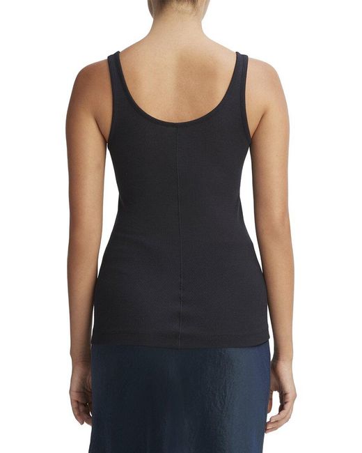 Vince Black Scoop Neck Tank