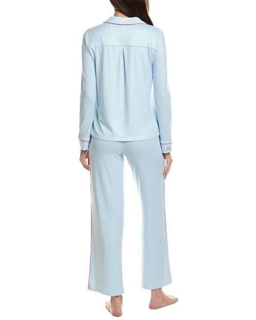 Pj Salvage Blue 3Pc Western Blooms Pajama Set