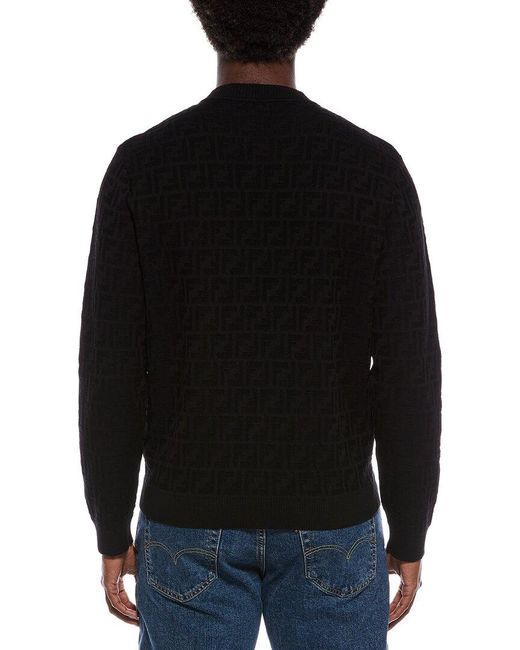 Fendi Black Knit Shirt for men
