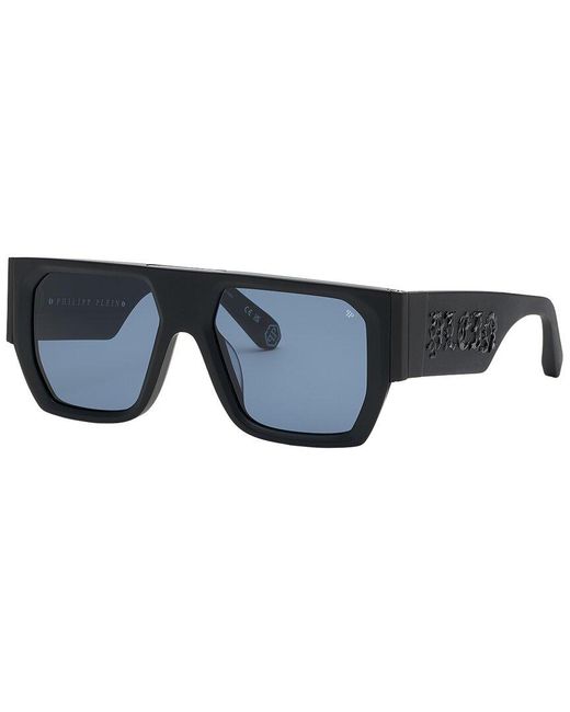 Philipp Plein Blue Master Oversize 54Mm Sunglasses