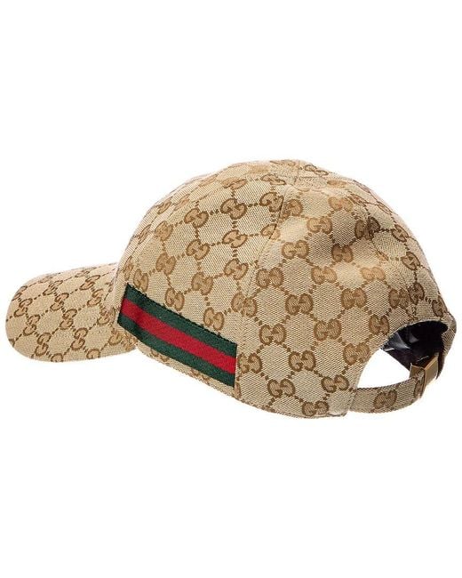 Gucci Natural Gg Canvas Baseball Cap
