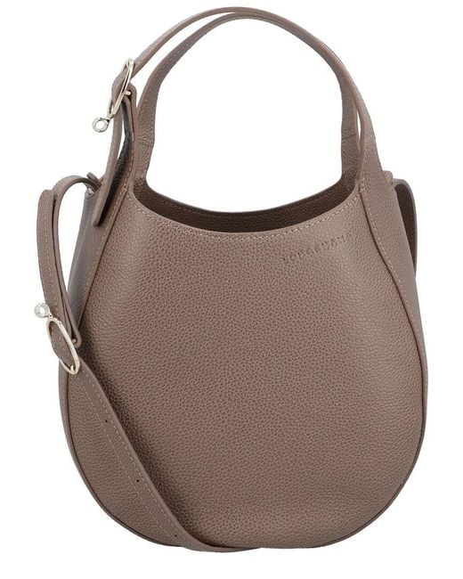 Longchamp Brown Le Foulonne Leather Tote