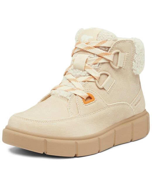 Sorel Natural Explorer Iii Waterproof Suede Boot