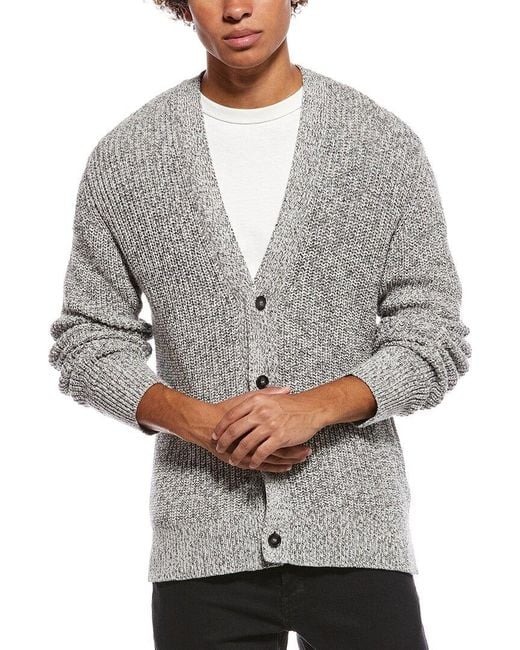 Officine Generale Gray Officine Generale Miles Cardigan for men