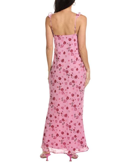 Seraphin Pink Sleeveless Maxi Dress