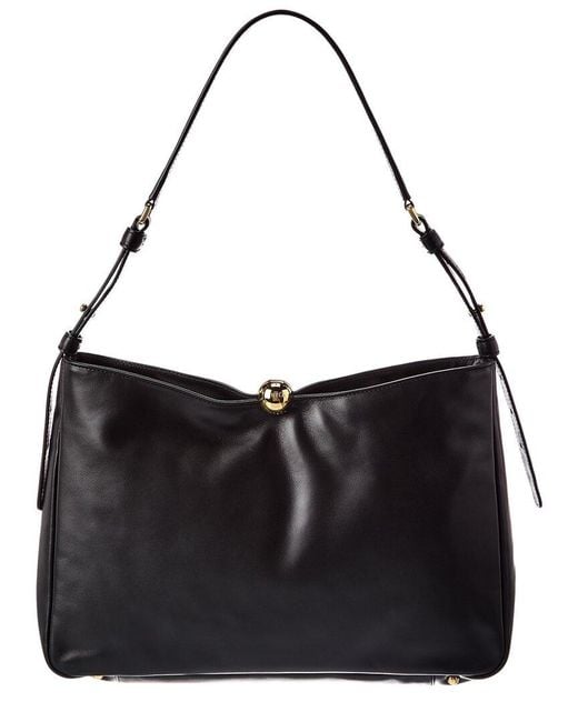 Furla Black Sfera Leather Shoulder Bag