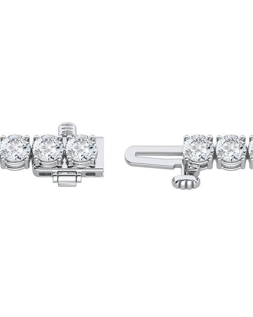 Lab Grown Diamonds White 14K 8.00 Ct. Tw. Lab-Grown Diamond Tennis Bracelet