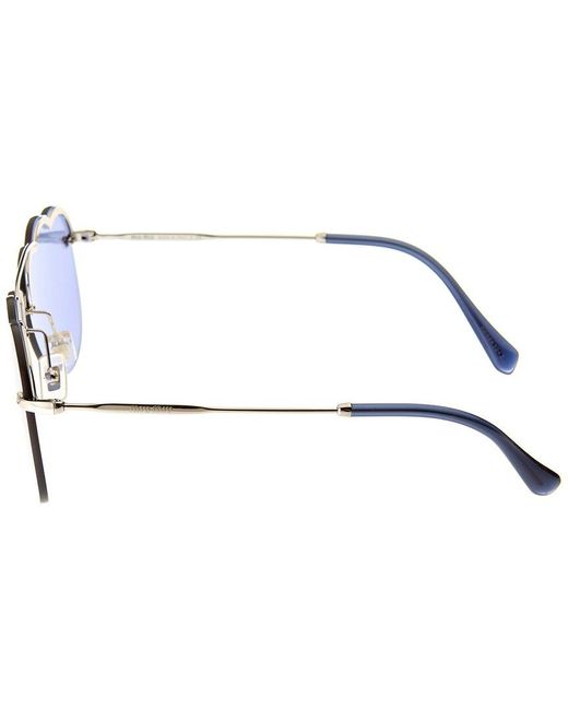 Miu Miu Blue Mu 56us 58mm Sunglasses