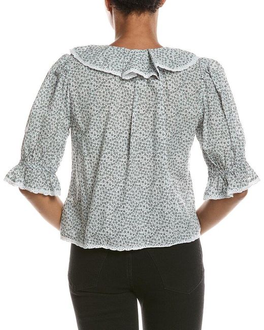 Madewell Gray The Blaire Top