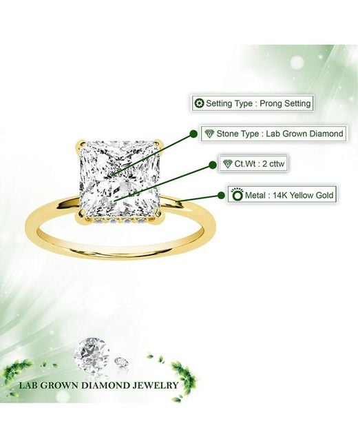 Amairah White 14K 2.00 Ct. Tw. Lab-Grown Diamond Engagement Ring