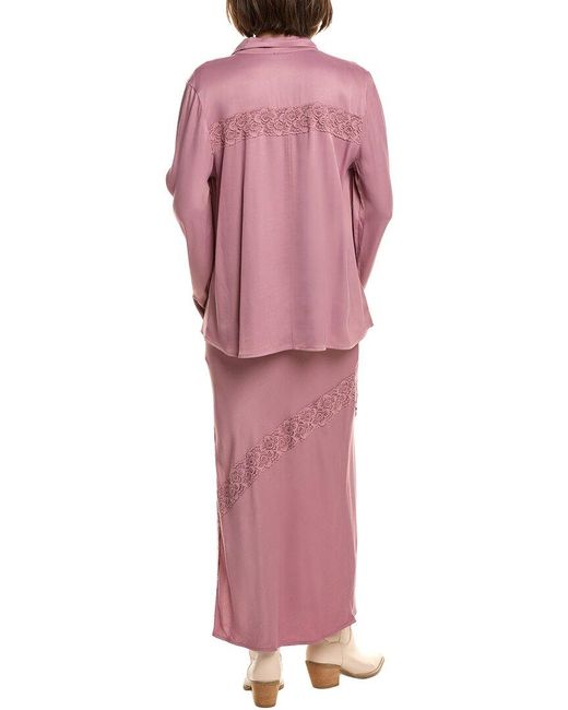 Free People Pink 2Pc Lucia Set