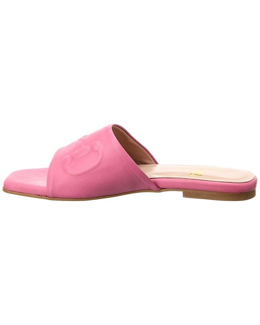 M by Bruno Magli Pink Nilla Leather Sandal