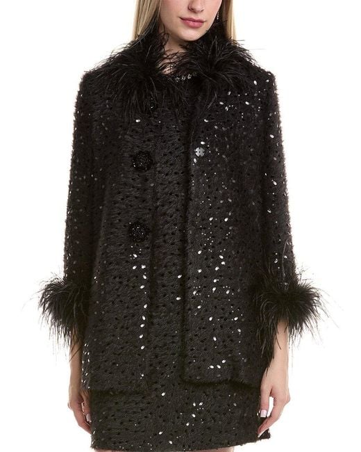 FLORA BEA NYC Black Emmers Coat